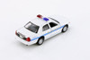 Ford Crown Victoria Police Interceptor, White - Kinsmart 5342D - 1/42 scale Diecast Car