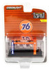 Union 76 Four-Post Lift, Orange and Blue - Greenlight 16120C/48 - 1/64 scale Diecast Accessory