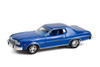 1974 Ford Gran Torino Sport, Medium Blue Metallic - Greenlight 13310B - 1/64 scale Diecast Car