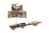 1984 Chevy El Camino Conquista & Utility Trailer, Maroon Burgundy-  32240B 1/64 scale Diecast Car