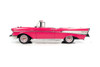 1957 Chevy Bel Air Convertible, Pink - Auto World AWSS128 - 1/18 scale Diecast Model Toy Car