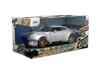 2009 Nissan GT-R (R35) Ben Sopra, Candy Silver - Jada Toys 31377 - 1/24 scale Diecast Model Toy Car