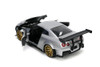 2009 Nissan GT-R (R35) Ben Sopra, Candy Silver - Jada Toys 31377 - 1/24 scale Diecast Model Toy Car