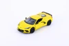 2021 Chevy Corvette, Yellow - Kinsmart 5432D - 1/36 scale Diecast Model Toy Car