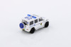 Mercedes-Benz G 55 AMG Polisi Militer, White - Kyosho K07021H1W - 1/64 scale Diecast Car