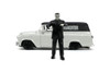 1957 Chevy Suburban w/ Frankenstein Diecast Figure, Gray - Jada Toys 32191 - 1/24 scale Diecast Car