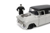 1957 Chevy Suburban w/ Frankenstein Diecast Figure, Gray - Jada Toys 32191 - 1/24 scale Diecast Car