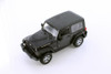 2007 Jeep Wrangler Rubicon Hardtop, Black - Welly 22489HWS - 1/24 scale Diecast Model Toy Car