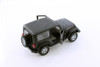 2007 Jeep Wrangler Rubicon Hardtop, Black - Welly 22489HWS - 1/24 scale Diecast Model Toy Car