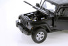 2007 Jeep Wrangler Rubicon Hardtop, Black - Welly 22489HWS - 1/24 scale Diecast Model Toy Car