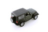 2007 Jeep Wrangler Rubicon Hardtop, Dark Green - Welly 22489HWG - 1/24 scale Diecast Model Toy Car