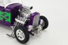 1932 Ford Hot Rod Roadster w/ Rat Fink Figure, Purple - Acme A1805020 - 1/18 scale Diecast Car