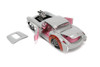 1957 Chevy Corvette w/ Bugs Bunny Figure, Looney Tunes - Jada Toys 32390 - 1/24 scale Diecast Car