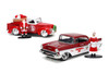 Mr. & Mrs. Santa Claus Twin Pack, Red/White - Jada Toys 34441 - Diecast Model Toy Car