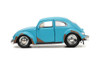 Volkswagen Beetle (Weathered) & Stitch Figure, Blue - Jada Toys 33251 - 1/32 scale Diecast Car
