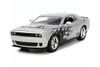 2015 Dodge Challenger SRT Hellcat, Silver - Jada Toys 33880 - 1/24 scale Diecast Model Toy Car