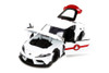 2020 Toyota Supra w/ Rick Hunter Figurine, White - Jada Toys 33685 - 1/24 scale Diecast Car