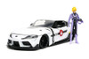 2020 Toyota Supra w/ Roy Focker Figurine, White - Jada Toys 33682 - 1/24 scale Diecast Car