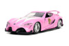 Toyota FT-1 Concept w/ Pink Ranger, Power Rangers - Jada Toys 33079 - 1/32 scale Diecast Car