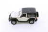 2007 Jeep Wrangler Rubicon Hardtop, White - Welly 22489H/4D - 1/24 scale Diecast Model Toy Car