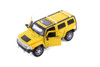 Hummer H3, Yellow - Showcasts 68240D - 1/24 scale Diecast Model Toy Car