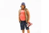 Campers Figure 2, Brown - American Diorama 76335 - 1/18 scale Figurine - Diorama Accessory