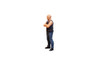 Car Meet 3 Figure 1, Gray - American Diorama 76426 - 1/24 scale Figurine - Diorama Accessory