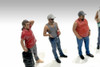 Campers Figure 4, Red - American Diorama 76337 - 1/18 scale Figurine - Diorama Accessory