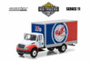 2013 International Durastar Box Truck Pure Oil Firebird Racing - Greenlight 33110, 1/64 Diecast Car