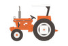 1989 Ford 6610 Tractor w/ Canopy, Orange - Greenlight 48060E/48 - 1/64 scale Diecast Model Toy Car