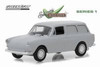 1965 Volkswagen Type-3 Squareback Panel, Light Gray - Greenlight 29910C/48 - 1/64 Scale Diecast Car