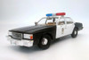 1987 Chevy Caprice Metropolitan Police w/ T-1000 Android Figure, The Terminator 2 - Greenlight 19105 - 1/18 Scale Diecast Car