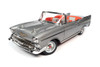 1957 Chevy Bel Air Convertible, Inca Silver - Auto World AW307 - 1/18 Scale Diecast Model Toy Car