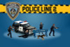 Police Line ll Figure Set, Multi- - American Diorama AD-76497MJ - 1/64 Scale Diorama Accessory