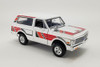 1971 Chevy K5 Blazer, White /Red - Acme A1807705 - 1/18 Scale Diecast Model Toy Car