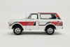1971 Chevy K5 Blazer, White /Red - Acme A1807705 - 1/18 Scale Diecast Model Toy Car