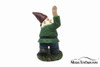 Garden Gnome Watering Fun II, Green - American Diorama 8447 - Garden Statue