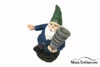 Garden Gnome Watering Fun IV, Blue - American Diorama 8449 - Garden Statue