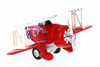 Classic Wing Bi-Plane, Red - Showcasts 998D - Diecast Model Toy Airplane