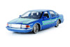 1993 Chevy Caprice Lowrider, Blue - Motor Max 79022WLBU - 1/24 Scale Diecast Model Toy Car