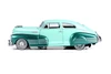 1948 Chevy Aerosedan Fleetline Lowrider, Green - Motor Max 79027WLGN - 1/24 Scale Diecast Car