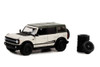 2021 Ford Bronco Wildtrak with Spare Tires, White - Greenlight 97140E/48 - 1/64 Scale Diecast Car