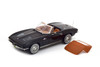 1963 Chevy Corvette Stingray Cabriolet, Black - Norev 189055 - 1/18 Scale Diecast Model Toy Car