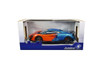 2019 McLaren 600LT Coupe, Orange and Blue - Solido S1804503 - 1/18 Scale Diecast Model Toy Car