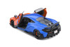 2019 McLaren 600LT Coupe, Orange and Blue - Solido S1804503 - 1/18 Scale Diecast Model Toy Car