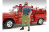 Firefighters - Off Duty, Blue - American Diorama 76421 - 1/24 Scale Figurine - Diorama Accessory