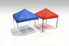 Canopy Set, Black Frame w/Red Cover - American Diorama 38348 - 1/24 scale Figurine - Diorama Accessory