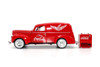 Diecast Car w/Display Case - 1940 Ford Sedan Cargo Van w/Vending Machine, Coca-Cola, Motor City Classics, 1/24 Scale Diecast Car