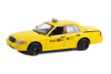 Diecast Car w/Display Case - 1999 Ford Crown Victoria Philly Taxi, Creed - Greenlight 84173 - 1/24 Scale Diecast Model Toy Car