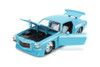 Diecast Car w/Display Case - 1971 Chevy Camaro, Light Blue - Jada Toys 34201/4 - 1/24 Scale Diecast Car